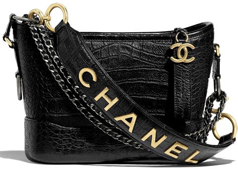 chanel gabrielle crocodile embossed|chanel gabrielle hobo bag.